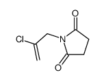 N-(2-chloroprop-2-enyl)succinimide结构式