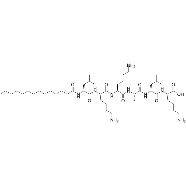 肉豆蔻六肽-16结构式
