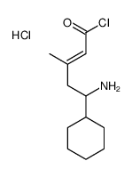 5-amino-5-cyclohexyl-3-methylpent-2-enoyl chloride,hydrochloride Structure