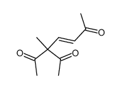 5-acetyl-5-methyl-hept-3t-ene-2,6-dione Structure