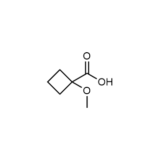 1-Methoxycyclobutane-1-carboxylicacid Structure