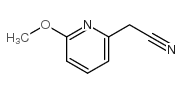2-(6-methoxypyridin-2-yl)acetonitrile structure