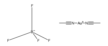 bis(acetonitrile)gold(I) tetrafluoroborate Structure