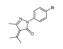 5-Methyl-4-(1-methylethylidene)-2-(4'-bromophenyl)-2,4-dihydro-3H-pyrazol-3-one Structure