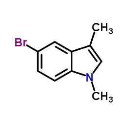 5-溴-1,3-二甲基-1H-吲哚结构式