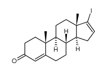 17-iodoandrosta-4,16-dien-3-one结构式