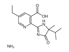 2-[4,5-Dihydro-4-methyl-4-(1-methylethyl)-5-oxo-1H-imidazol-2-yl]-5-ethyl-3-pyridinecarboxylic acid ammonium salt Structure