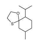 9-methyl-6-propan-2-yl-1-oxa-4-thiaspiro[4.5]decane结构式
