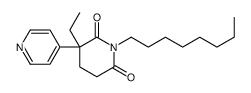 N-octylpyridoglutethimide Structure