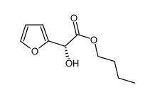 (R)-furan-2-yl-hydroxyacetic acid butyl ester结构式