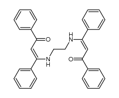 3,3'-(ethane-1,2-diylbis(azanediyl))bis(1,3-diphenylprop-2-en-1-one)结构式