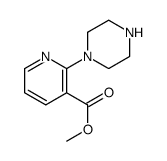 2-(1-哌嗪)-3-吡啶羧酸甲酯结构式