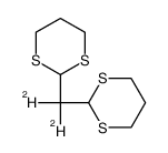 2-deuterio-2-[(2-deuterio-1,3-dithian-2-yl)methyl]-1,3-dithiane结构式