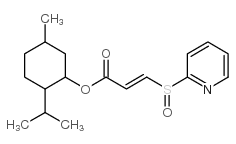 menthyl 3-(2-pyridylsulfinyl)acrylate结构式