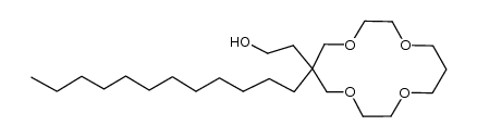 dodecyl-hydroxyethyl-14-crown-4 Structure
