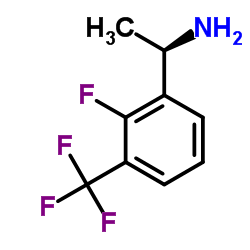 (R)-1-(2-氟-3-(三氟甲基)苯基)乙胺结构式