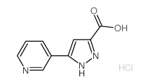 5-(吡啶-3-基)-1H-吡唑-3-羧酸盐酸盐结构式