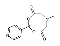 4-吡啶基硼酸甲基亚氨基二乙酸酯结构式