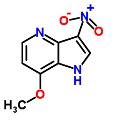 7-Methoxy-3-nitro-1H-pyrrolo[3,2-b]pyridine Structure