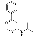 3-methylsulfanyl-1-phenyl-3-(propan-2-ylamino)prop-2-en-1-one结构式