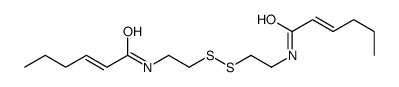 bis(2-(2-hexenoylamino)ethyl) disulfide Structure