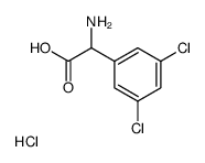 2-amino-2-(3,5-dichlorophenyl)acetic acid hydrochloride Structure