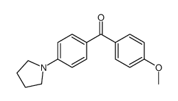 (4-methoxyphenyl)-(4-pyrrolidin-1-ylphenyl)methanone Structure