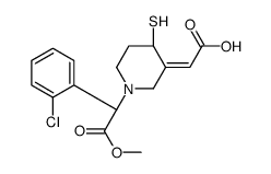 (2Z)-2-[1-[(1S)-1-(2-chlorophenyl)-2-methoxy-2-oxoethyl]-4-sulfanylpiperidin-3-ylidene]acetic acid Structure
