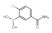 (5-Carbamoyl-2-chlorophenyl)boronic acid Structure