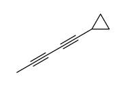 1-cyclopropylpenta-1,3-diyne结构式