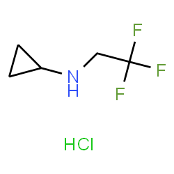 N-(2,2,2-三氟乙基)环丙胺盐酸盐结构式