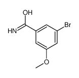 3-溴-5-甲氧基苯甲酰胺结构式