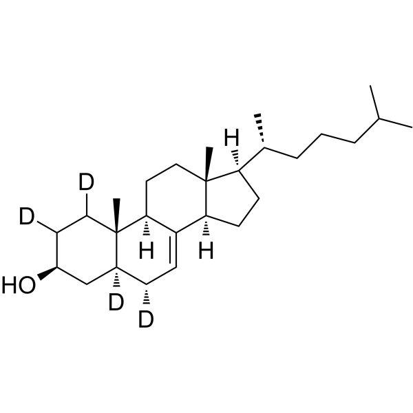 (S)-Lathosterol-d4结构式