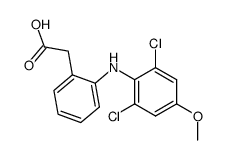 [2-(2,6-Dichloro-4-methoxyanilino)phenyl]acetic acid Structure