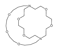 5,8,11,18,21,26,29-heptaoxa-1,15-diazabicyclo[13.8.8]hentriacontane结构式