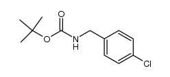 (4-氯苄基)氨基甲酸叔丁酯结构式