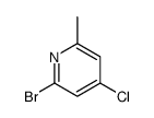 2-Bromo-4-chloro-6-methylpyridine Structure