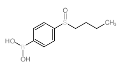 (4-(丁基亚磺酰基)苯基)硼酸结构式