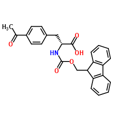 Fmoc-L-4-Acetylphe Structure