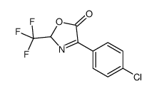 4-(4-chlorophenyl)-2-(trifluoromethyl)-2H-1,3-oxazol-5-one结构式
