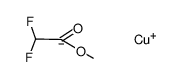 poly-{(methyl difluoroacetate)copper}结构式