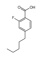 2-fluoro-4-pentylbenzoic acid Structure