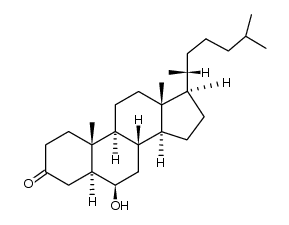 6β-hydroxy-5α-cholestane-3-one Structure