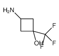 3-氨基-1-(三氟甲基)环丁-1-醇结构式