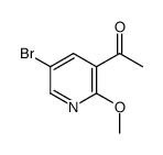 1-(5-bromo-2-methoxypyridin-3-yl)ethanone Structure