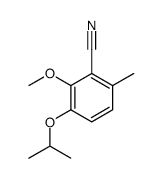 3-isopropoxy-2-methoxy-6-methylbenzonitrile Structure