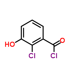 2-Chloro-3-hydroxybenzoyl chloride结构式