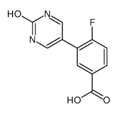 4-fluoro-3-(2-oxo-1H-pyrimidin-5-yl)benzoic acid Structure