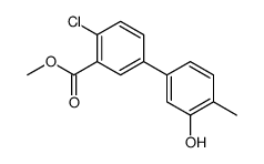 methyl 2-chloro-5-(3-hydroxy-4-methylphenyl)benzoate Structure