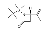 1-((1,1-dimethylethyl)dimethylsilyl)-4-(1-methylethenyl)azetidin-2-one结构式